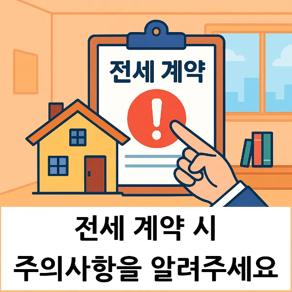 전세금반환청구소송, 전세 계약 시 주의사항을 알려주세요